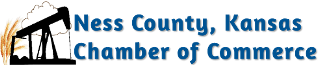 Ness County, Kansas Chamber of Commerce logo image.
